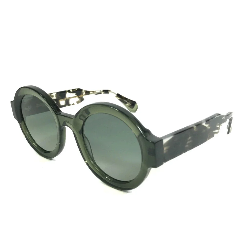 Gigi Studios Sunglasses LAURA 64543/7 Green Marbled with Green Gradient Lenses